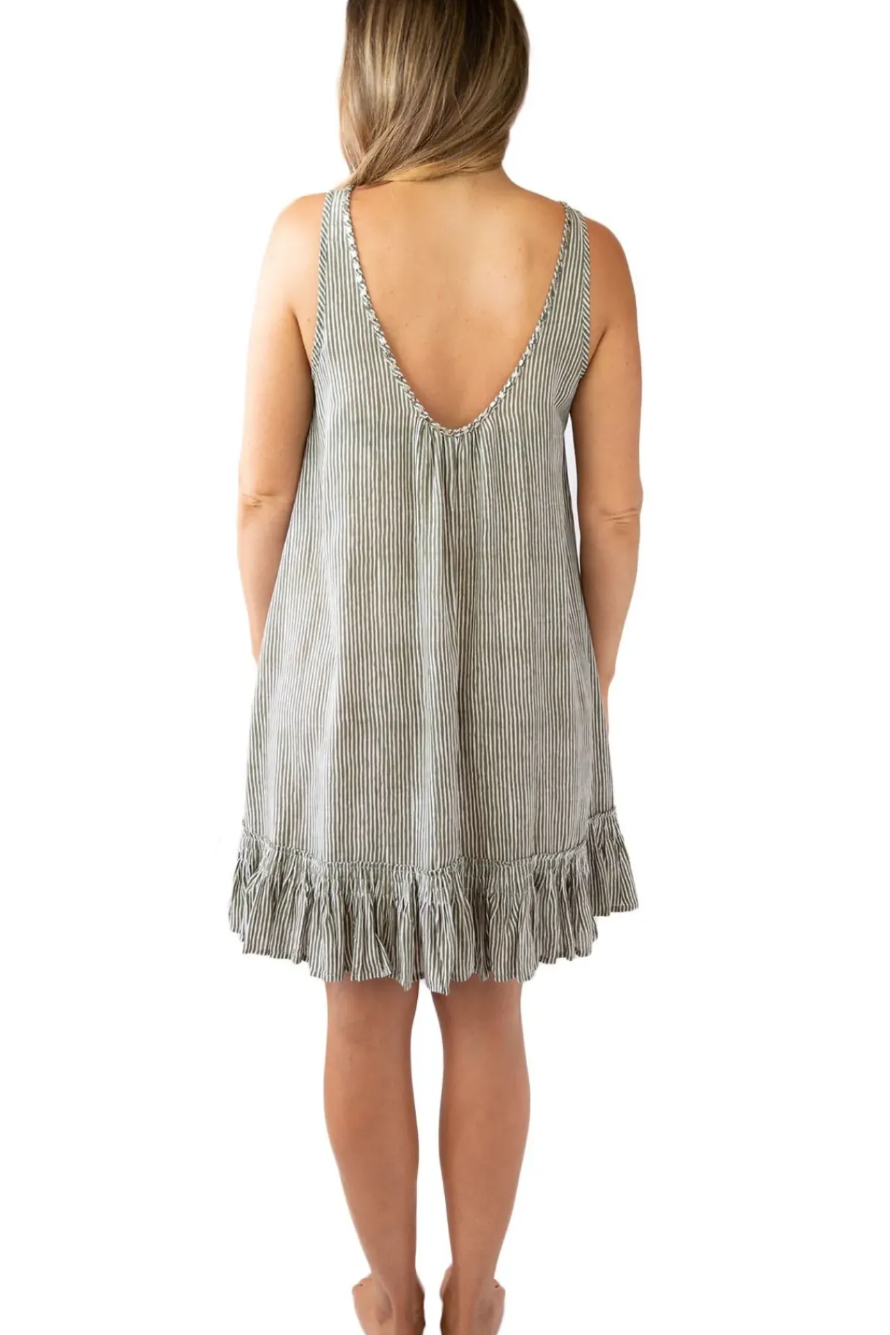 Bella Beach Dress Stripes