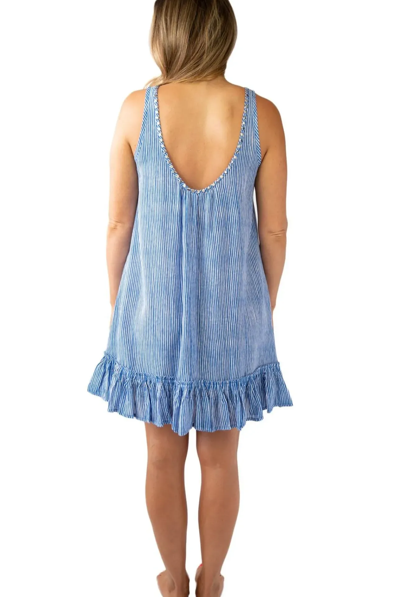 Bella Beach Dress Stripes