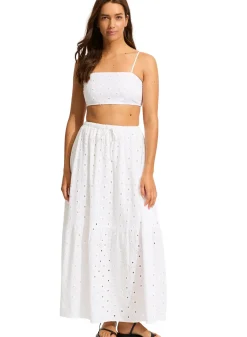 Broderie Maxi Skirt