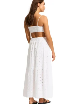 Broderie Maxi Skirt