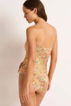 Casa Scarf Tie Bandeau One Piece