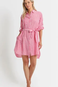 Chains Button Through Dress
