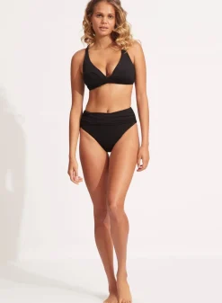 Collective High Waist Wrap Front Pant