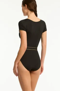 India Hicks Piper Short Sleeve One Piece