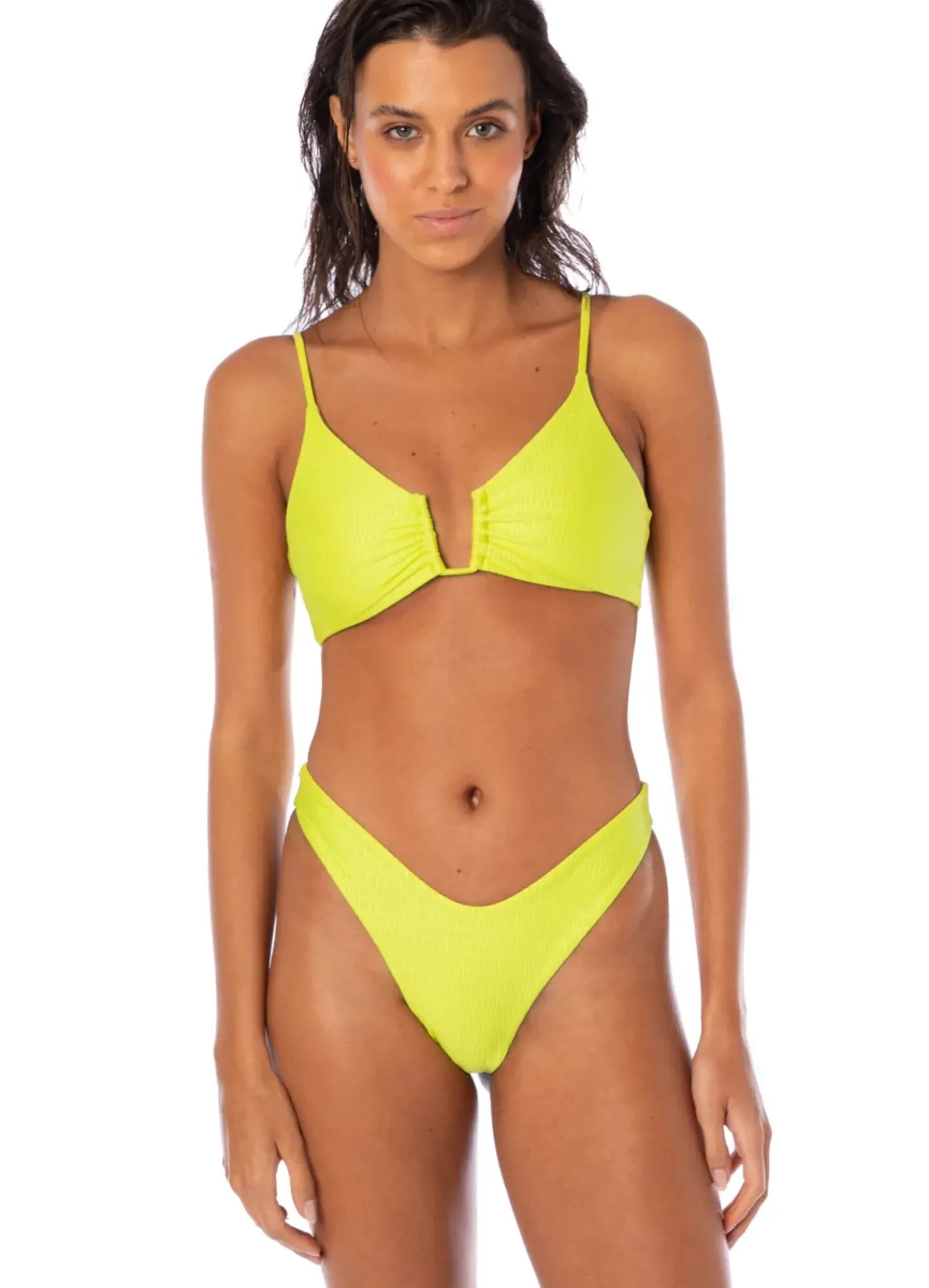 Lime Green Bia Bralette Top