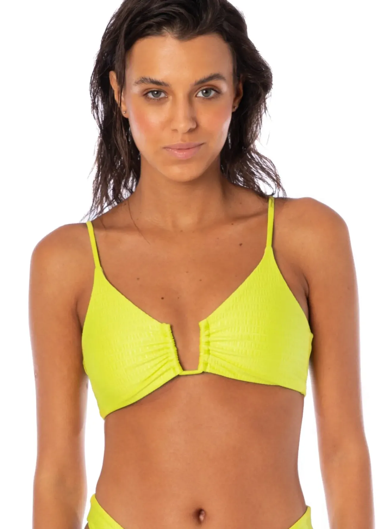 Lime Green Bia Bralette Top