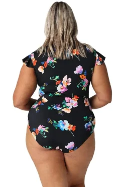 Malibu Frill Sleeve One Piece