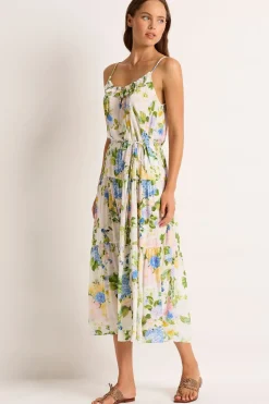 Posie Frill Tiered Midi Dress