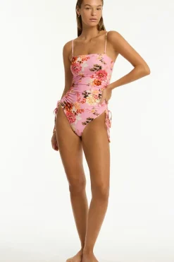 Rosewood Tie Side Bandeau One Piece