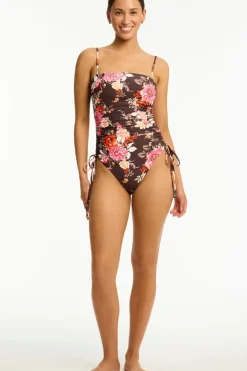 Rosewood Tie Side Bandeau One Piece