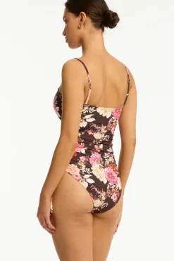 Rosewood Tie Side Bandeau One Piece