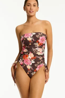 Rosewood Tie Side Bandeau One Piece