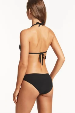 Scalloped Halter Slide Tri