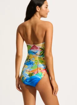 South Pacific Bandeau One Piece