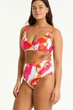Sublime Cross Front Multifit Bra Top