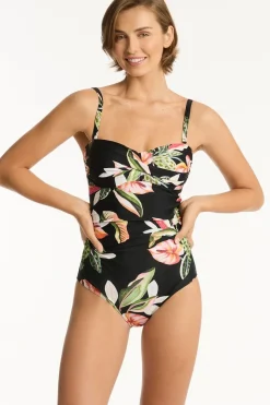 Sundown Twist Bandeau One Piece